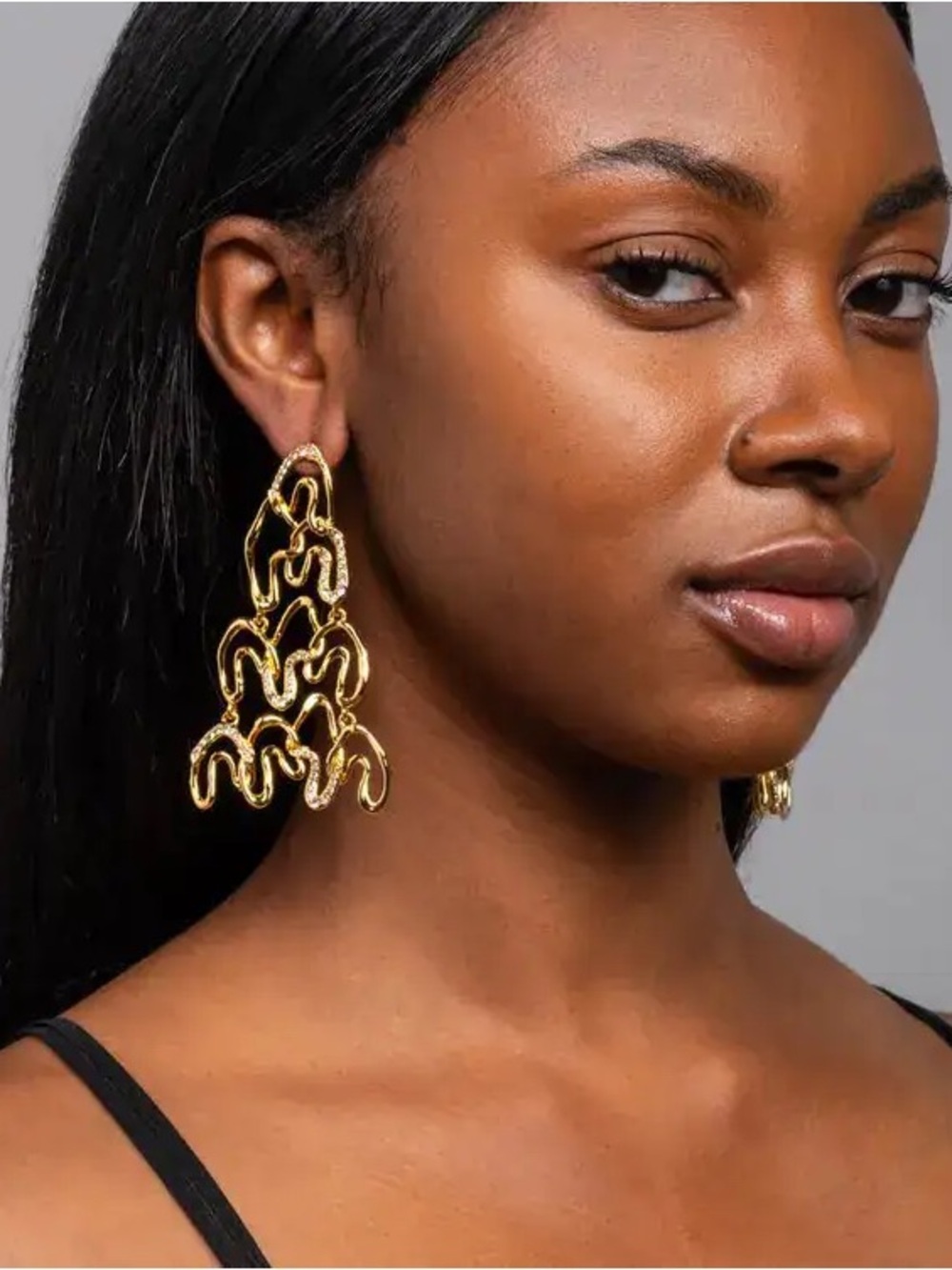 Alexis Bittar Solanales Crystal Chandelier Earrings